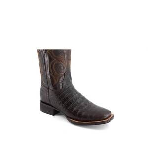 NEW FORASTERO men's croco embossed leather cowboy boots in brown